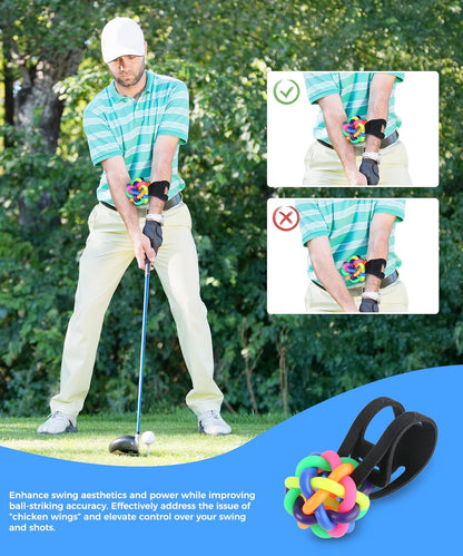 Golf Trainer Ball, Golf Swing Trainer Ball, Golf Wrist Trainer, Golf Swing Posture Corrector, Golf Swing Trainer for Wrist, Smart Ball Golf Training Aid for Golfer Beginner Practice